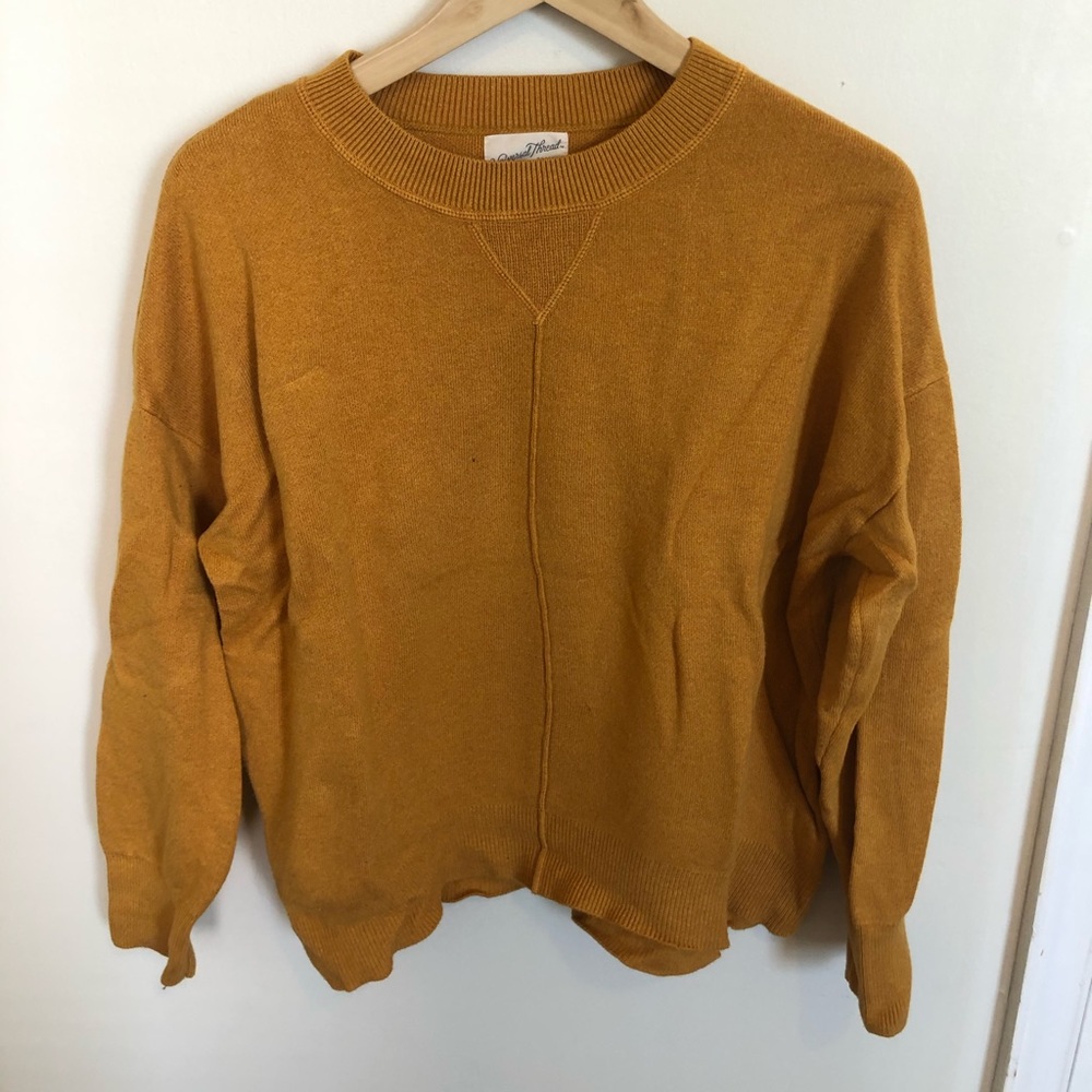 Weighted oversized sweater